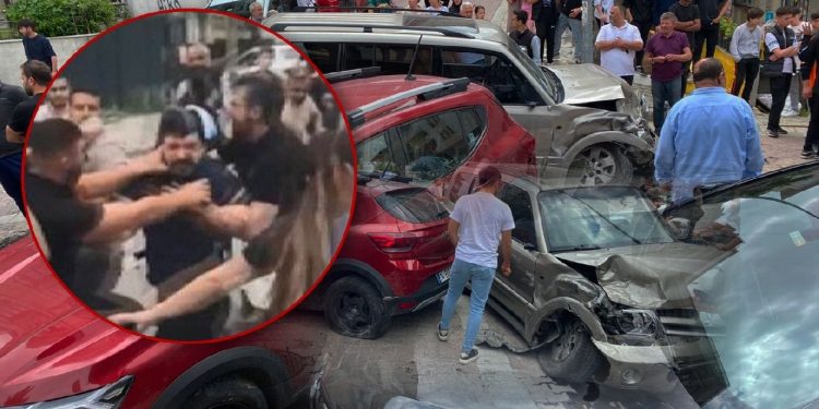 Avcılar’da 14 araca çarpan alkollü sürücüyü etraftakiler darbetti