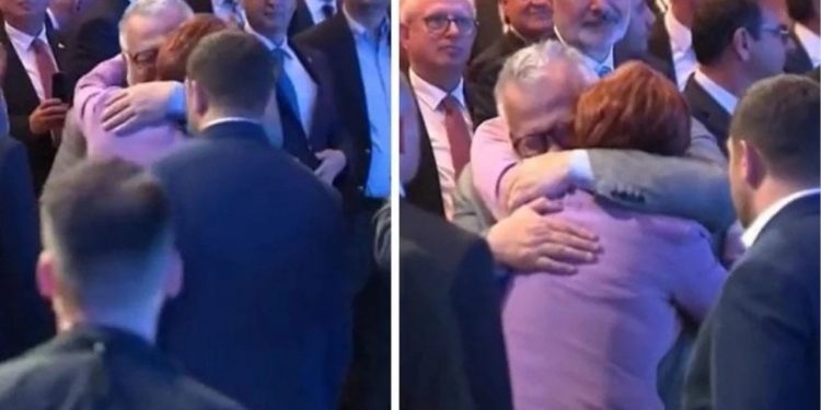 Celal Şengör Meral Akşener’e Sarılıp Ağladı