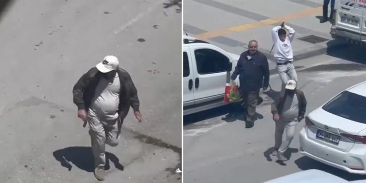 Cinayet şüphelisi kaçmaya çalıştı: Yoldan geçen vatandaş demir çubukla bu türlü durdurdu