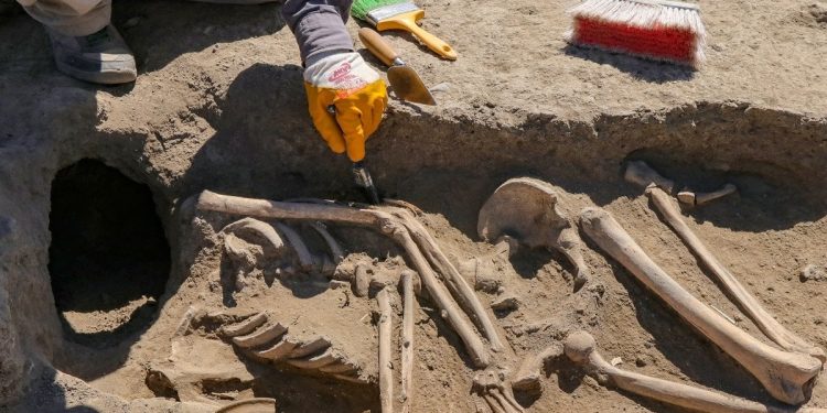 Kafatası olmayan 2 bin 700 yıllık iskelet araştırılıyor