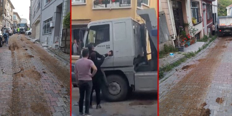 Maksat Ne? Sarıyer’de Sokaklara Kamyonla Gübre Döktü, Vatandaş Kokudan Konuttan Çıkamıyor!