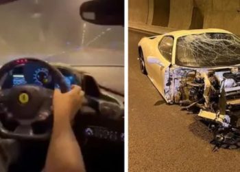 Sürat denemesi yapan toplumsal medya fenomeni kaza yaptı