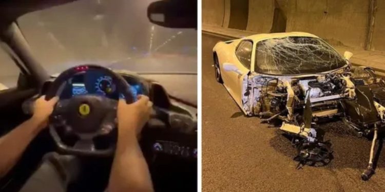 Sürat denemesi yapan toplumsal medya fenomeni kaza yaptı