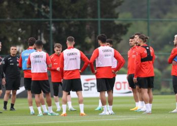 A Ulusal Futbol Grubu, Letonya maçı hazırlıklarını sürdürdü