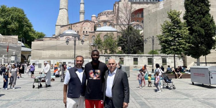 Antonio Rüdiger, İstanbul’da! Ayasofya Camii’ni gezdi…
