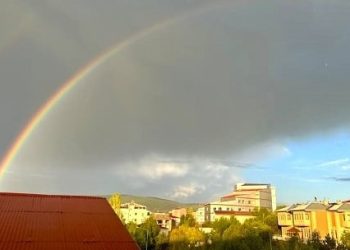 Ardahan’da gökkuşağı sürprizi