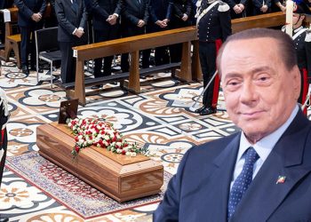 Berlusconi son seyahatine uğurlandı! Külleri mozolede saklanacak