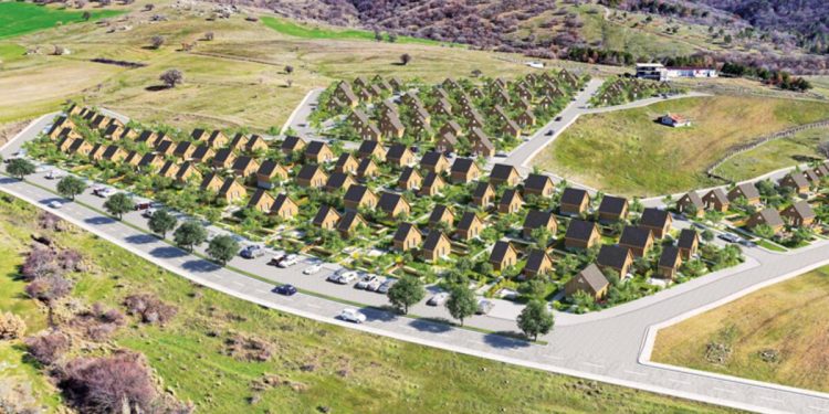 Bungalov mahallesi kuruyor