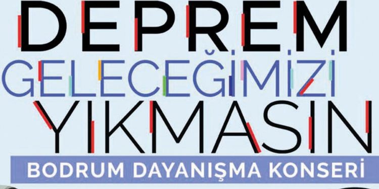 Depremzede çocuklar için sahnede