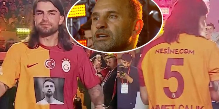 Galatasaray’ın kupa merasiminde Ahmet Çalık unutulmadı! Duygusal anlar yaşandı…