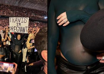 Her şey gösteri uğruna… Hamilelik haberini konserde pankart kaldırarak vermişti: Kocası karnını hiç görmemiş mi?