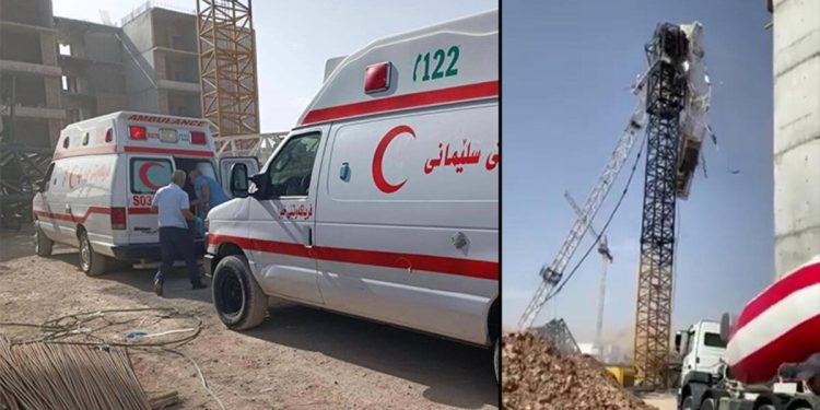 Irak’ta inşaatta vinç devrildi: 3 meyyit