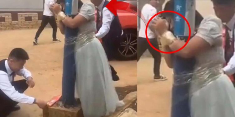 Nedimeleri lamba direklerine bağladılar! Toplumsal medyayı ayağa kaldıran imaj…