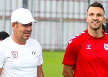 Okan Kocuk, Samsunspor ile birinci idmanına çıktı