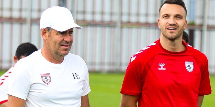 Okan Kocuk, Samsunspor ile birinci idmanına çıktı