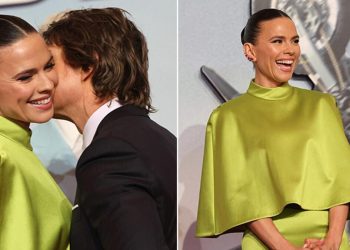 Ortalarında aşk söylentisi çıkmıştı: Kırmızı halıda yanak yanağa poz verdiler