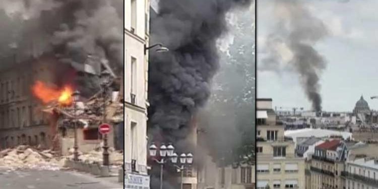 Paris’te doğal gaz patlaması