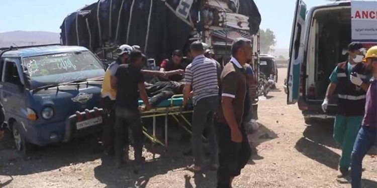 Rusya, İdlib’de zerzevat pazarını vurdu: 9 meyyit, 30 yaralı