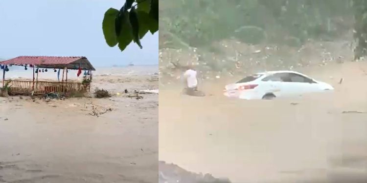 Sel Suları Arabası Bu türlü Sürükledi