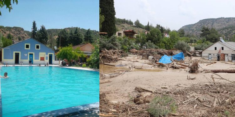 Selin Hasarı Fotoğraflarda: Tomruklar Pansiyonu Yuttu