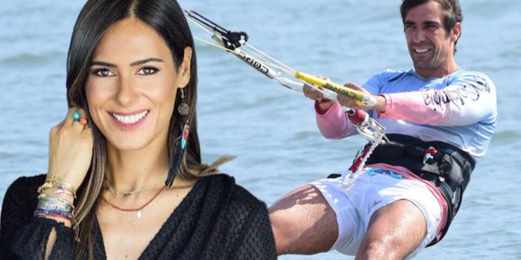 Sevgiliye kitesurf dersi verecek