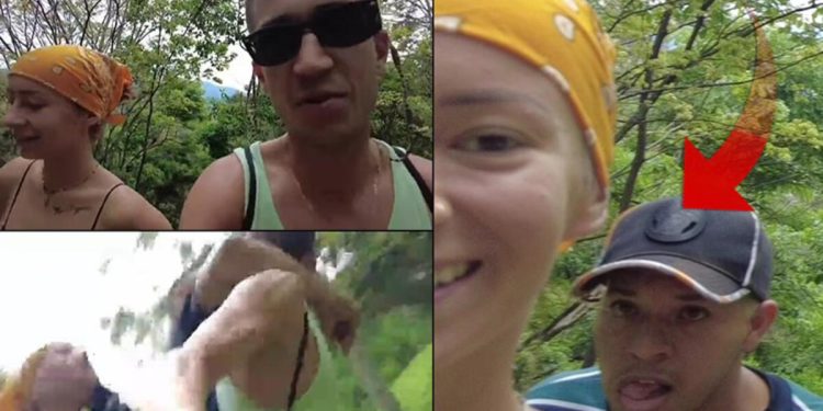 Toplumsal medyada infiale neden olan görüntüler! Saldırgan bir anda ardında belirdi