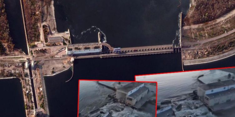 Ukrayna savaşında son durum: Nova Kakhovka barajı vuruldu vakte karşı yarış başladı! İşte birinci imajlar