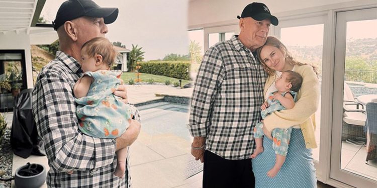 Ünlü oyuncu amansız hastalığın pençesine düşmüştü: Bruce Willis’ten torunuyla birinci poz geldi