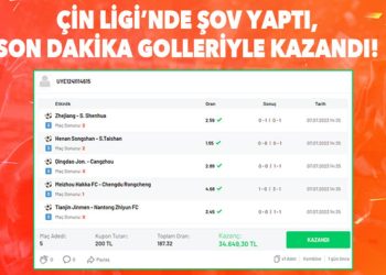 5 maçlık iddaa kuponu ile 34 bin 649 TL kazandı! 90+3 ve 90+5’teki gollerle…