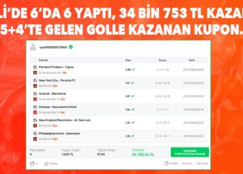 6 maçlık iddaa kuponu 45+4’te gelen golle kazandı! 34 bin 753 TL…