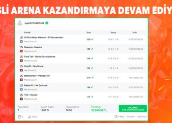 7 maçlık iddaa kuponu ile 33 bin 945 TL kazandı