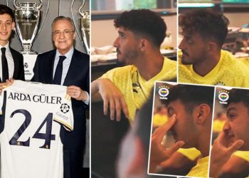 Fenerbahçeli futbolcular, Arda Güler’in imza merasimini canlı izledi! Yiğit Efe Demir’in gözyaşları…