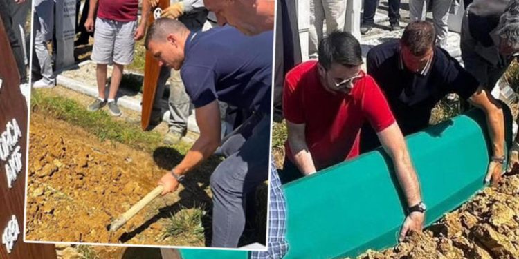 Fenerbahçe’nin golcüsü Edin Dzeko’nun acı günü! Dedesini şahsen defnetti