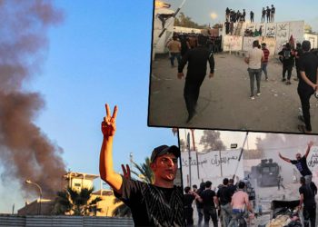 İsveç’in Bağdat Büyükelçiliği ateşe verildi… İşte birinci manzaralar