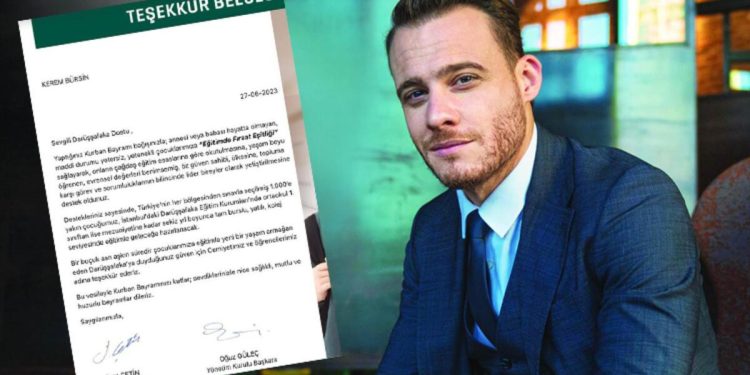 Kerem Bürsin’den eğitime dayanak