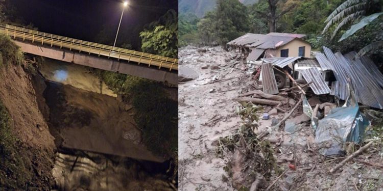 Kolombiya’dan inanılmaz imgeler… Irmak taştı, sokaklar çamurla kaplandı: 6 meyyit