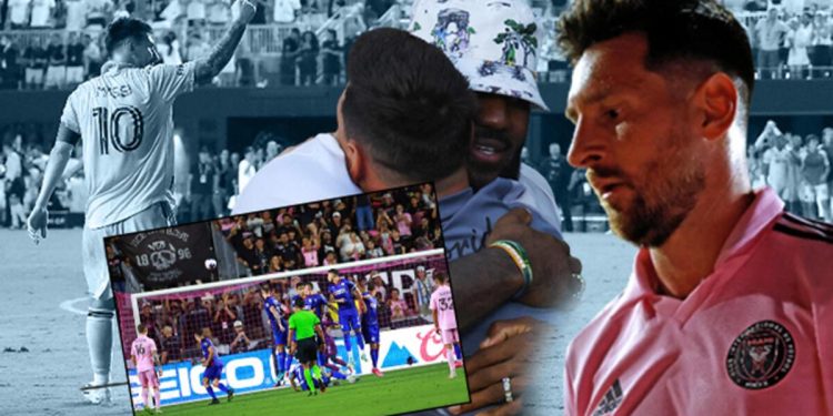 Lionel Messi yeniden inanılmazı başardı! Birinci maçında son dakika golü, tribünlerde yıldızlar geçidi…