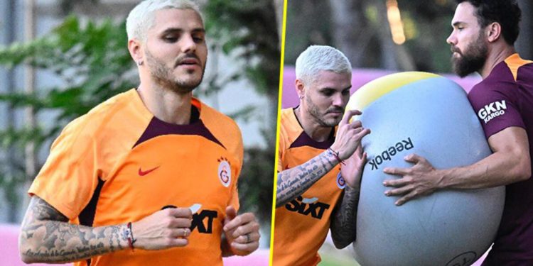 Son Dakika: Galatasaray’da Mauro Icardi birinci idmanına çıktı!