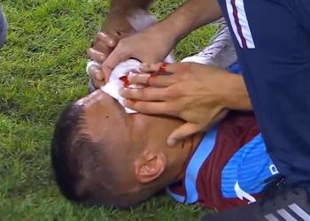 Trabzonspor’da sakatlanan Benkovic hastaneye kaldırıldı