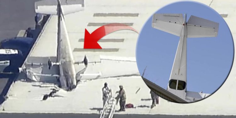 Uçak burun üstü çakıldı, pilot yürüyerek dışarı çıktı! Mucize kurtuluş…