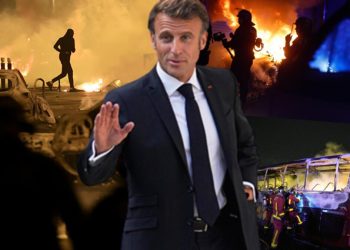 ‘Ülkemiz uçurumun eşiğinde’ Fransa adeta savaş alanı: Vandalizm ve yağma devam ediyor…