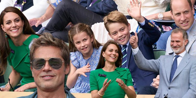 Wimbledon finaline ünlü yağdı… Hükümdarlar, prensesler ve Hollywood’un en büyük yıldızları oradaydı: Brad Pitt’e bakmaktan maçı izleyemedik!