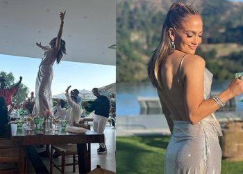 Yıllar geçiyor ancak o yaşlanmıyor: Jennifer Lopez doğum gününde masada dans etti
