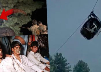 500 metre yükseklikte asılı kalan 8 kişi 14 saatlik bir operasyonla kurtarıldı!