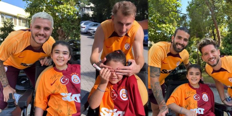 6 Şubat zelzelesinin 90. saat mucizesi Hilal Bilge, Galatasaraylı futbolcularla buluştu! Derya Balta’dan duygusal paylaşım…
