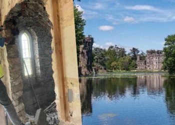 850 yıllık şatoda kapalı  oda bulundu