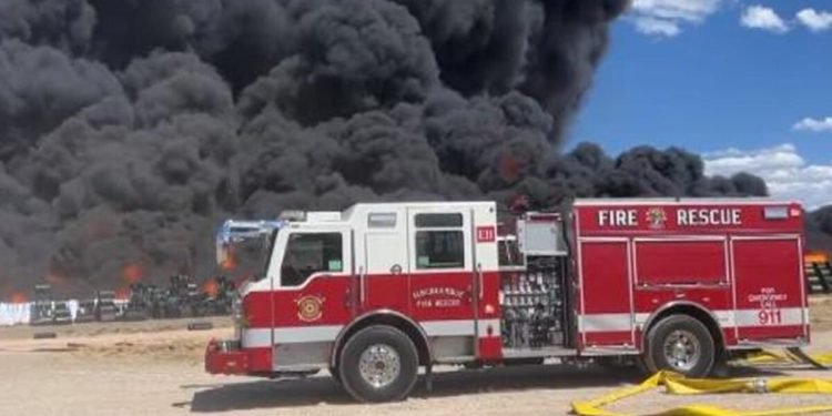 ABD’de dev yangın! Zorlukla denetim altına alındı…