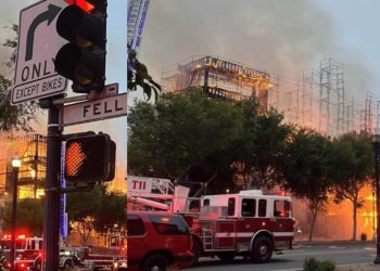 ABD’de inşaat halindeki apartmanda yangın