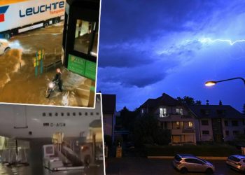 Almanya’da hayat felç oldu: Nürnberg sular altında