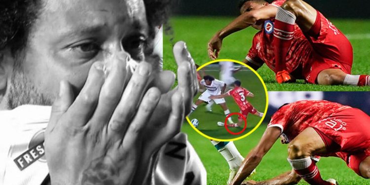 Brezilya’da Marcelo rakibinin ayağını kırdı! Kenara gözyaşlarıyla geldi, özür diledi